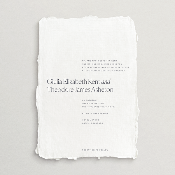 Handmade Invitation Card/Envelope - Palermo Collection