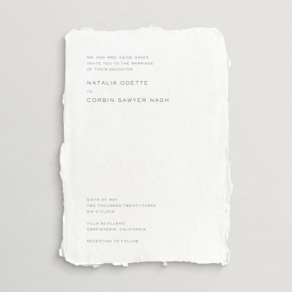 Handmade Invitation Card/Envelope - Modena Collection