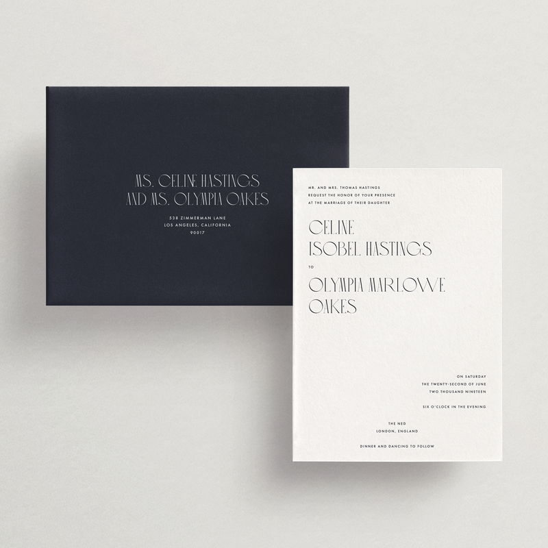 Invitation Card/Envelope - Tivoli Collection