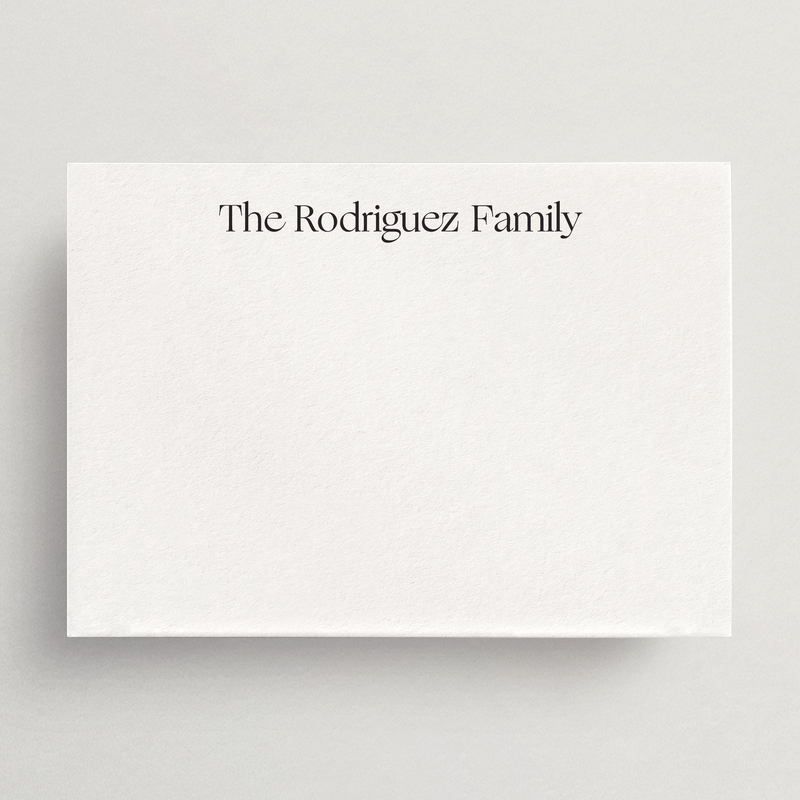 Custom Personal Stationery - Flat Card/Envelope Set