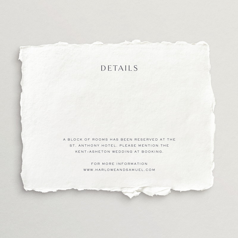 Handmade Details Card - Ithaca Collection