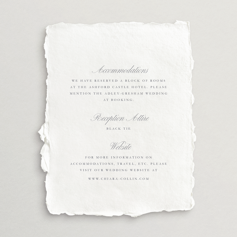 Handmade Details Card - Roma Collection