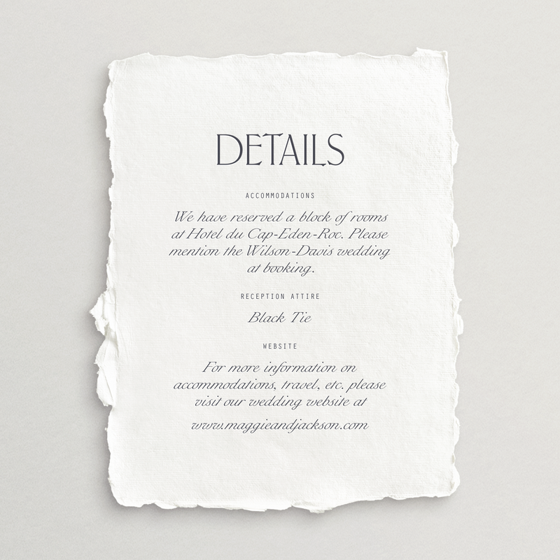 Handmade Details Card