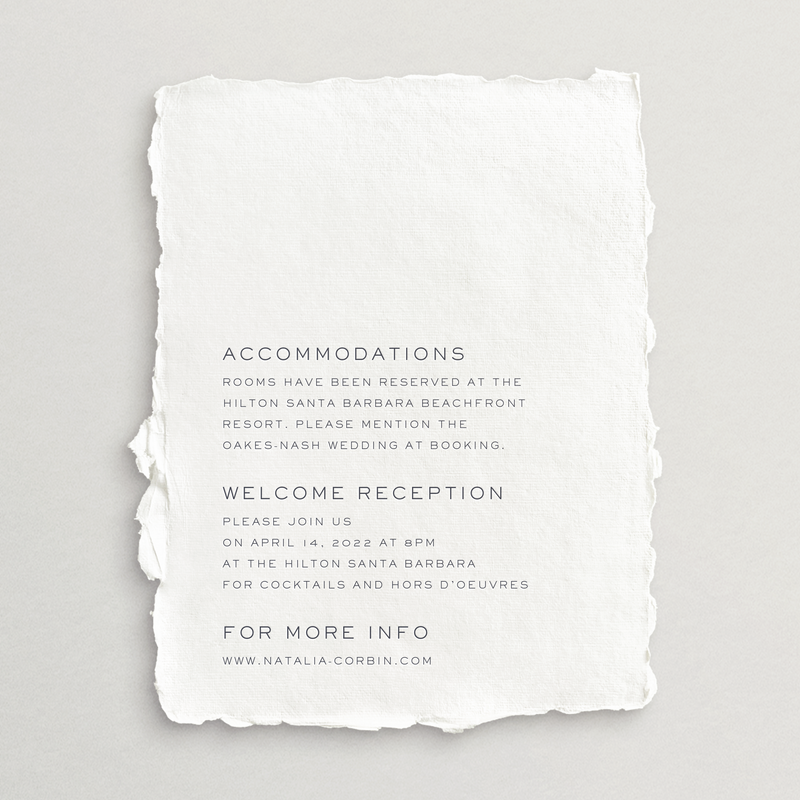 Handmade Details Card - Modena Collection