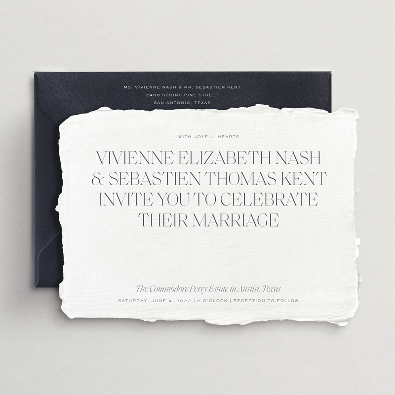 Handmade Invitation Card/Envelope