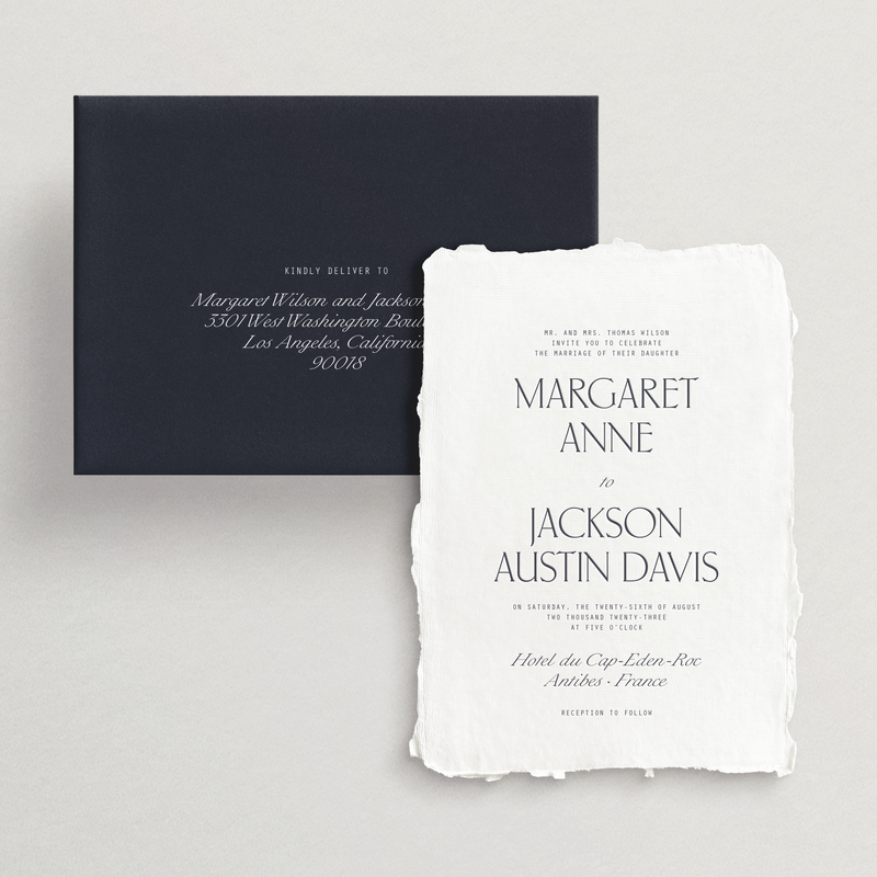 Handmade Invitation Card/Envelope - Napoli Collection