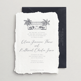 Handmade Invitation Card/Envelope - Custom Venue Illustration - Siena Collection