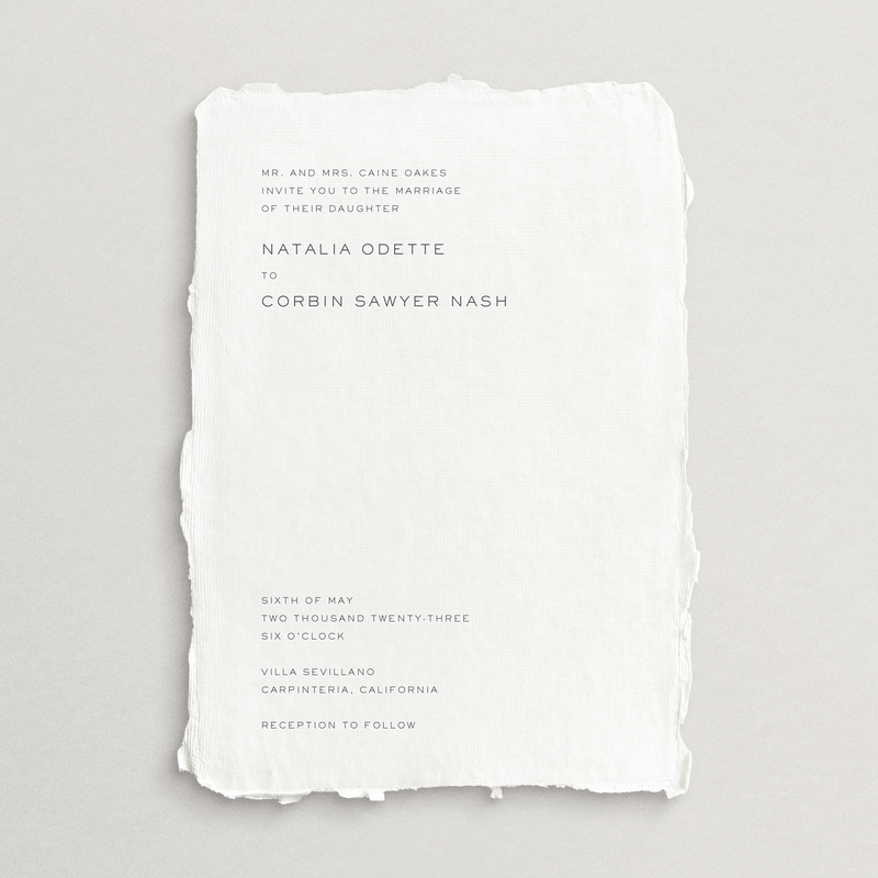 Handmade Invitation Card/Envelope - Modena Collection