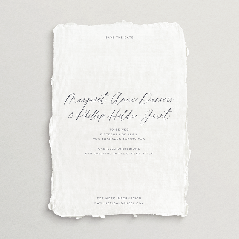 Handmade Save-the-Date Card/Envelope