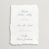 Handmade Save-the-Date Card/Envelope - Roma Collection