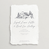 Handmade Save-the-Date Card/Envelope - Custom Venue Illustration - Siena Collection