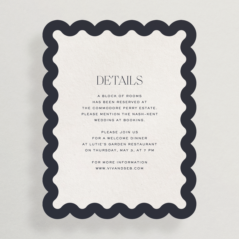 Die Cut Details Card - Lucca Collection