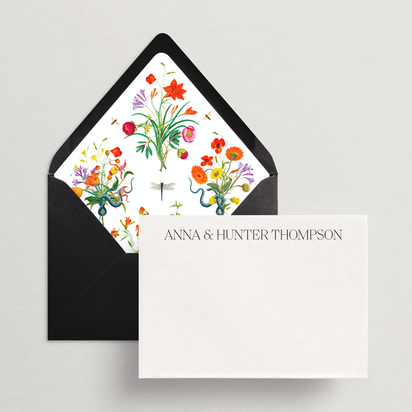 Custom Personal Stationery - Flat Card/Envelope Set