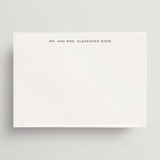 Custom Personal Stationery - Flat Card/Envelope Set - Modena Collection