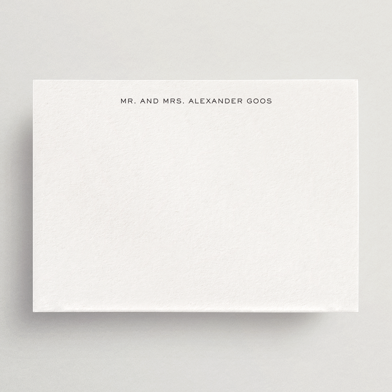 Custom Personal Stationery - Flat Card/Envelope Set