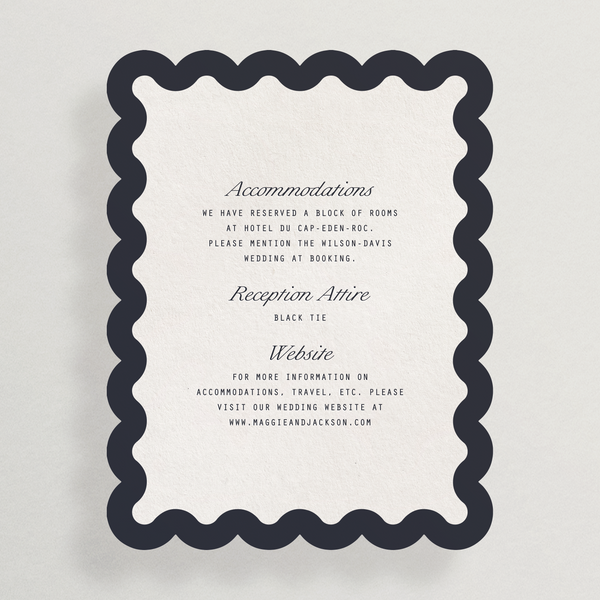 Die Cut Details Card - Napoli Collection