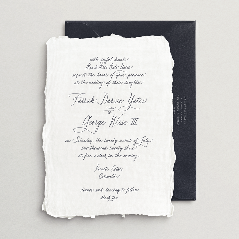 Handmade Invitation Card/Envelope