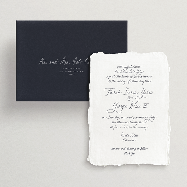 Handmade Invitation Card/Envelope