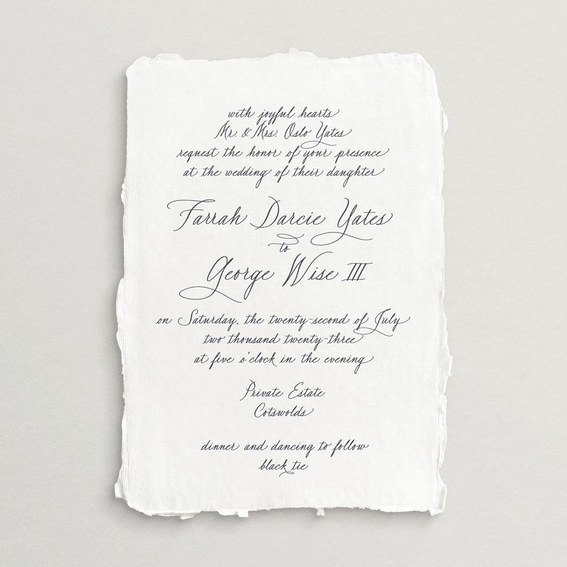Handmade Invitation Card/Envelope