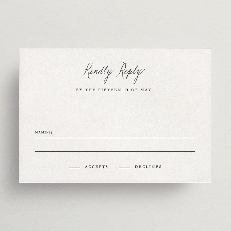 Response Card/Envelope (Basic)