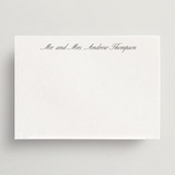 Custom Personal Stationery - Flat Card/Envelope Set - Roma Collection