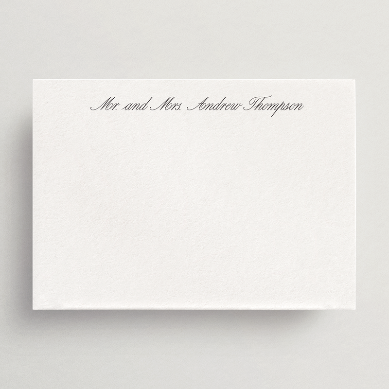 Custom Personal Stationery - Flat Card/Envelope Set