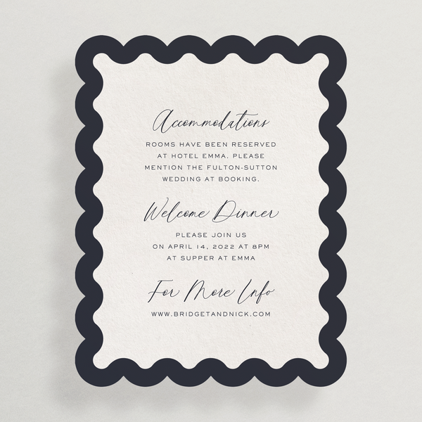 Scalloped Die Cut Details Card