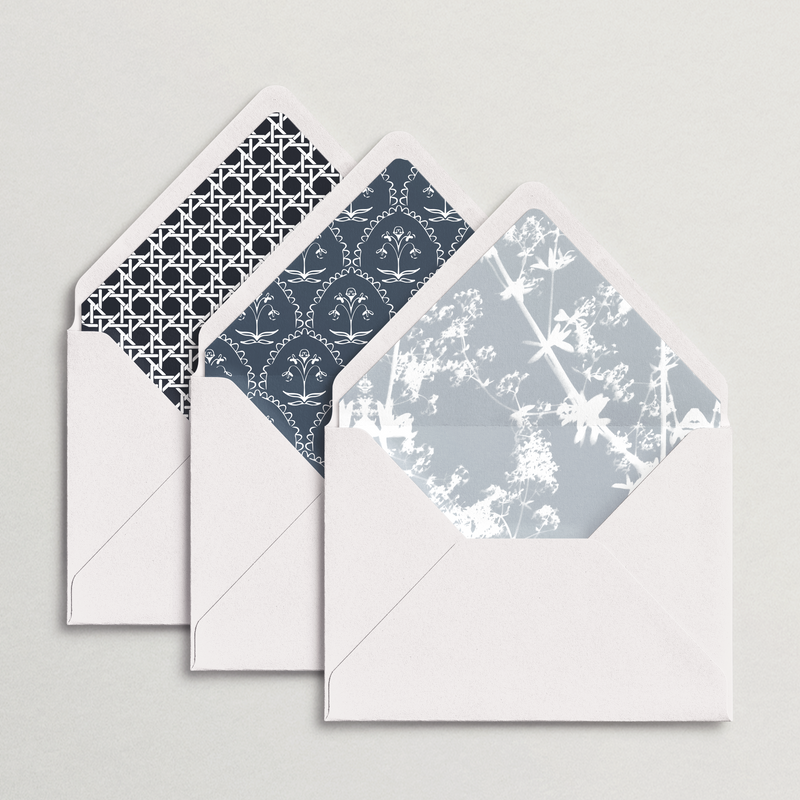 Single Color Patterned Envelope Liners (Choose Your Color)