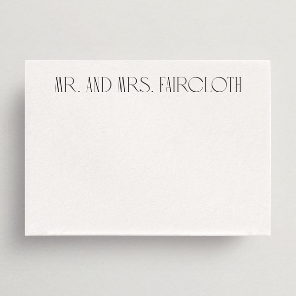 Custom Personal Stationery - Flat Card/Envelope Set