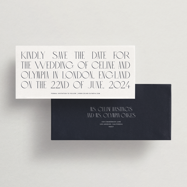 Save-the-Date Card/Envelope