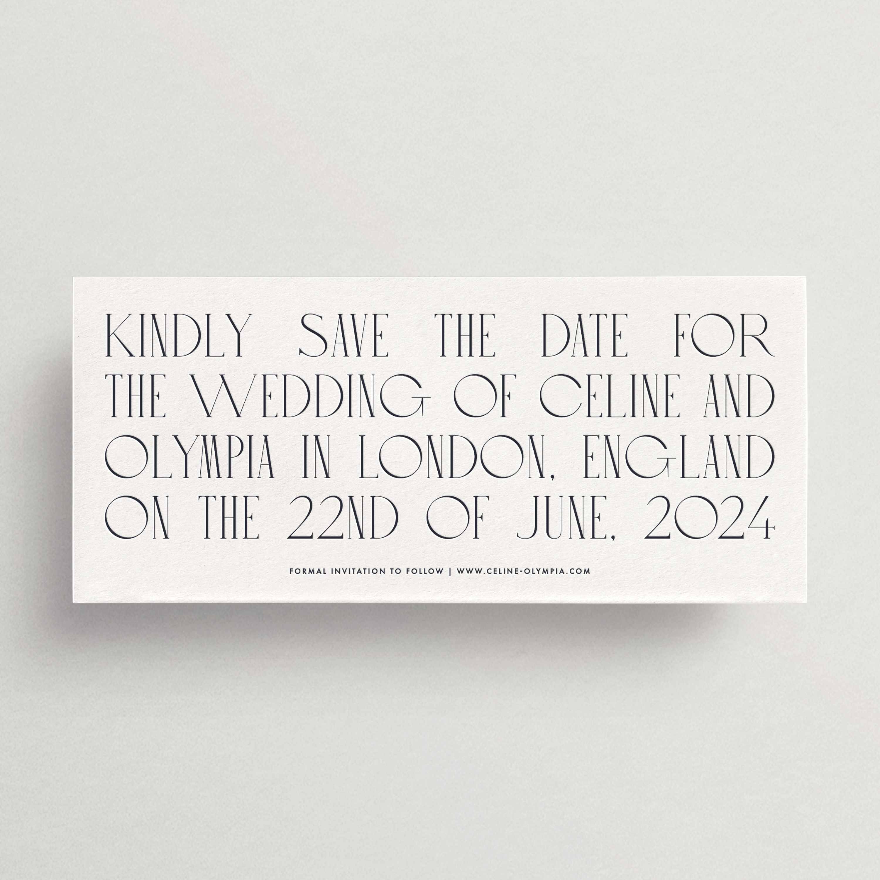 Save-the-Date Card/Envelope - Choose Your Colors – Isidore & Augustine Save-the-Date Card/Envelope - Choose Your Colors – Isidore & Augustine