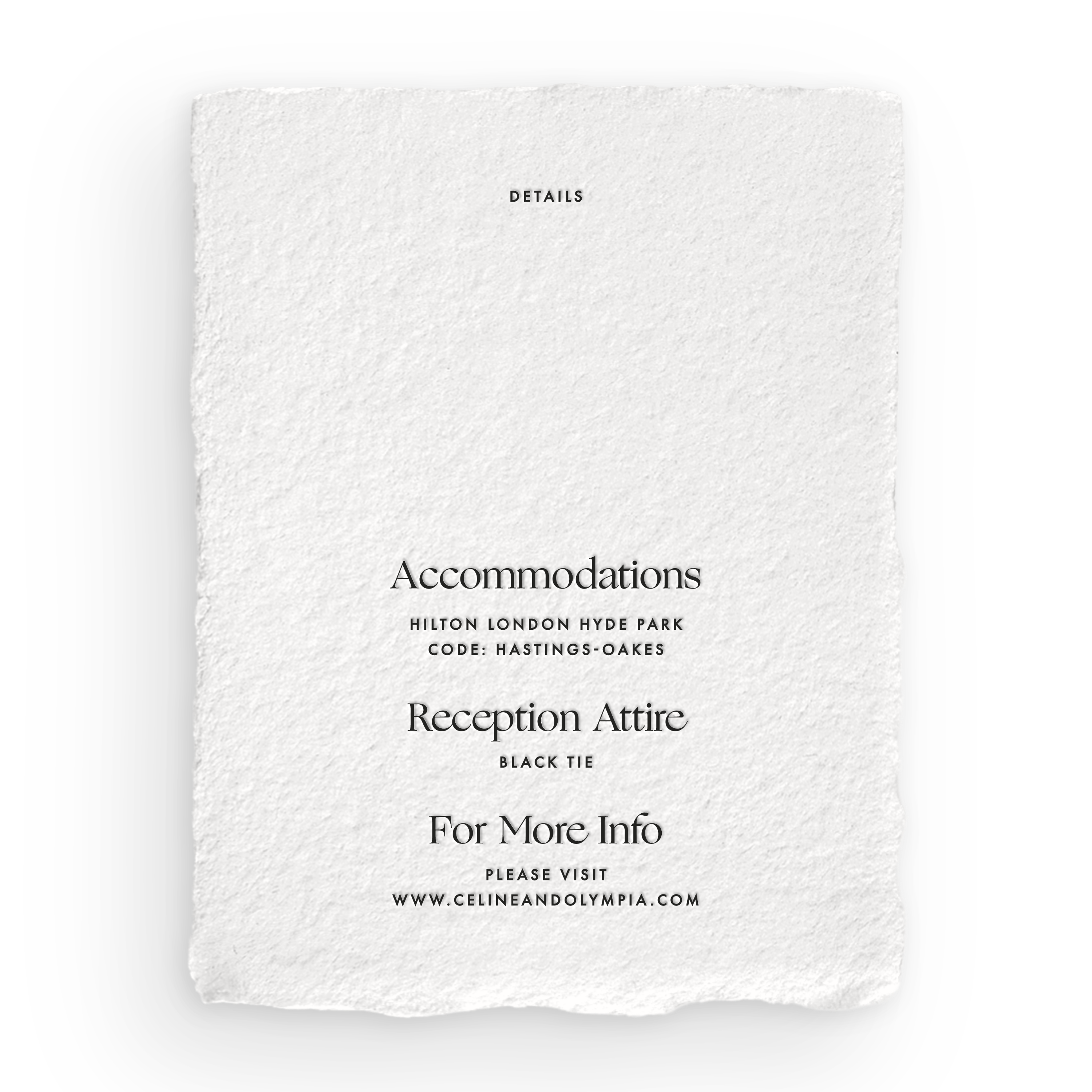 Handmade Details Card