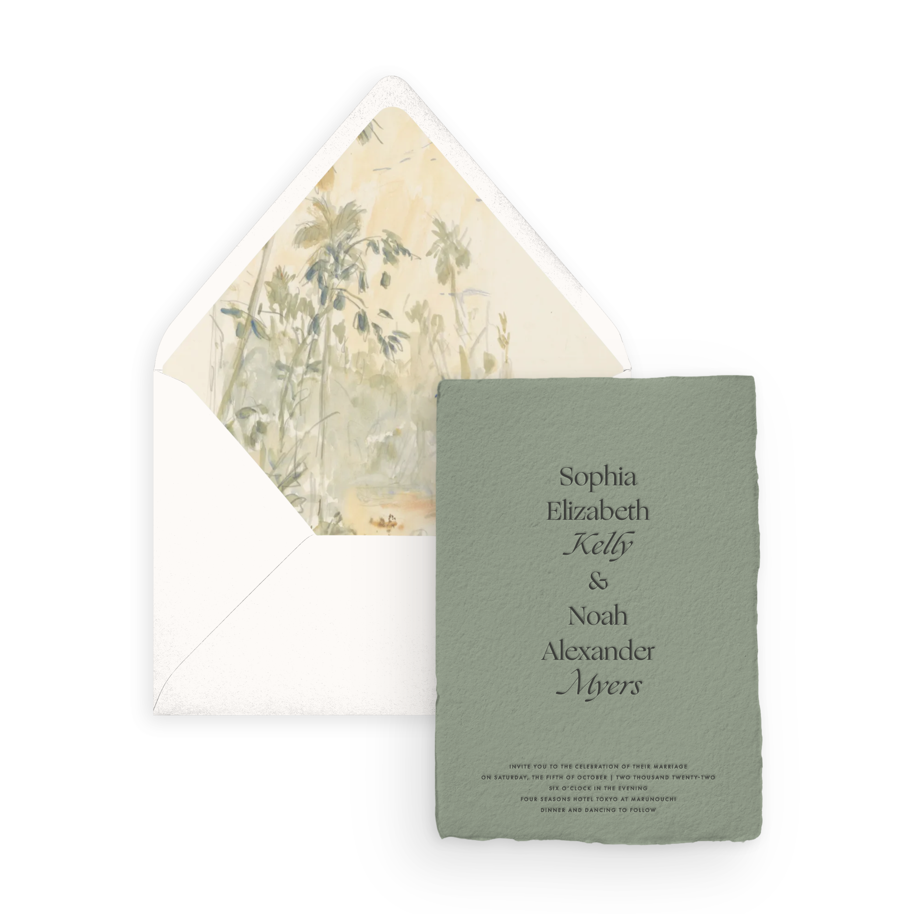 Handmade Invitation Card/Envelope