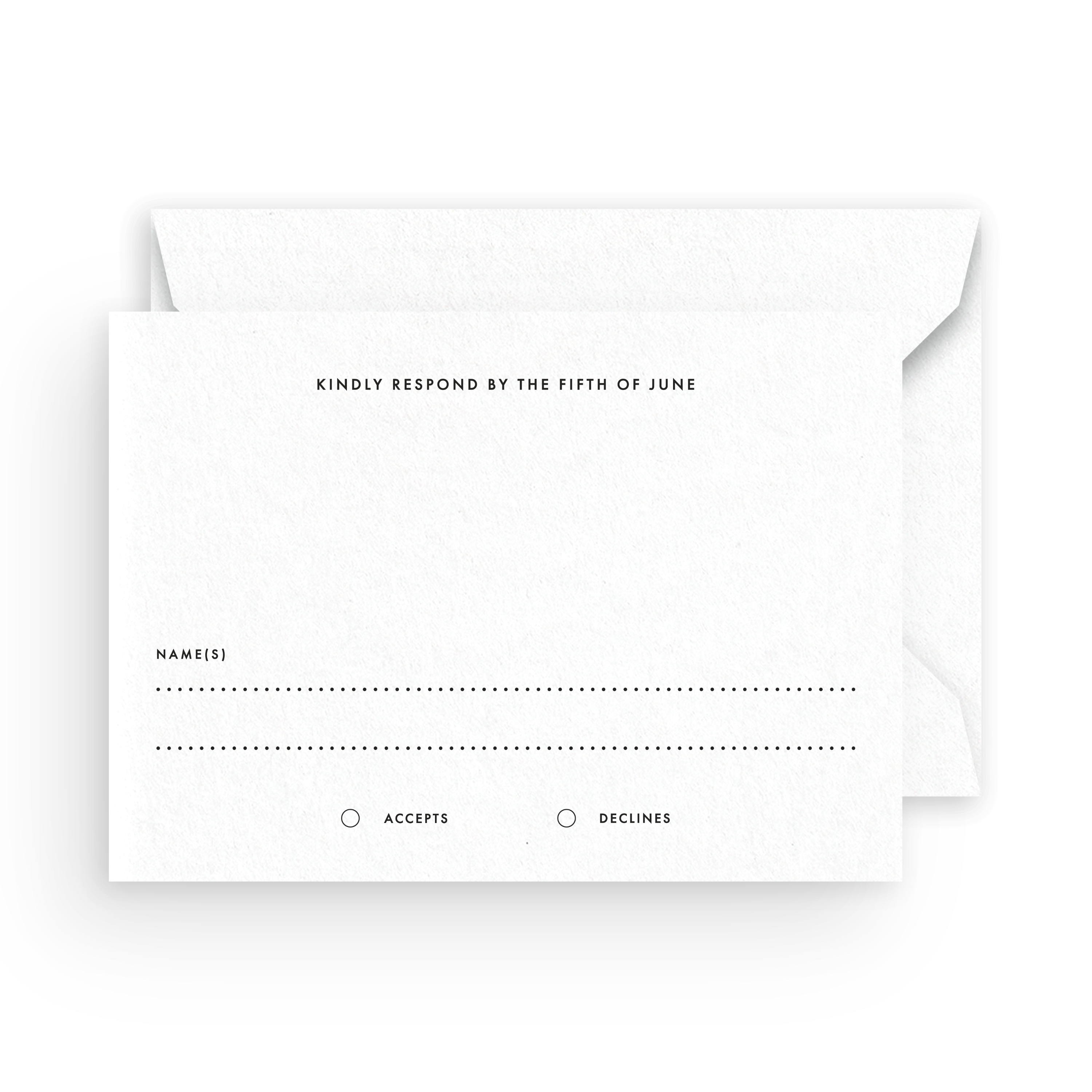 Mail-in Response Card/Envelope