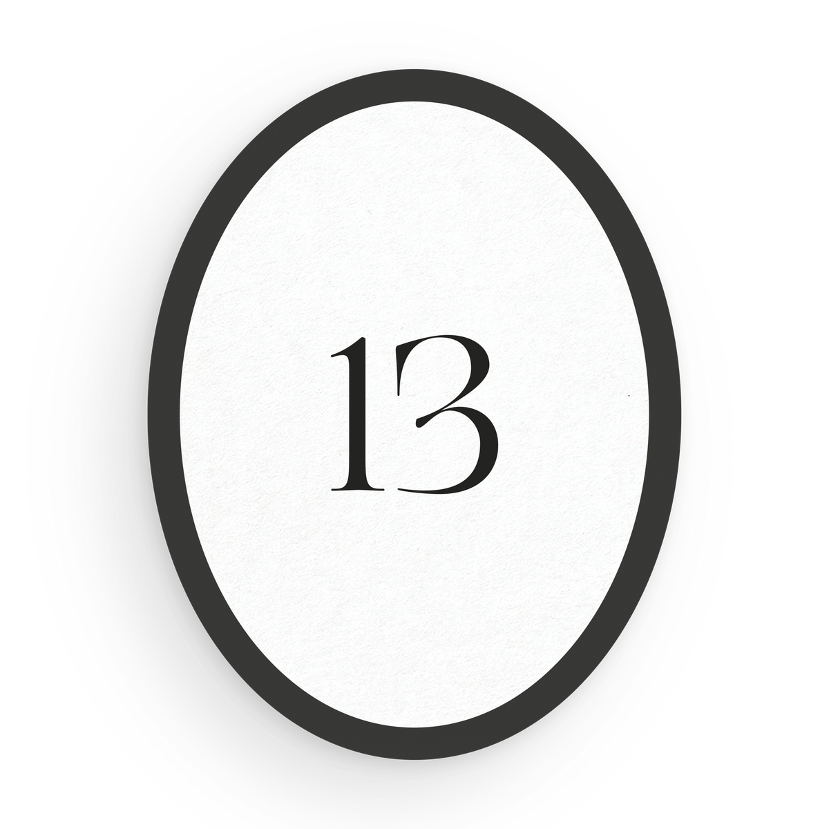Oval Table Numbers