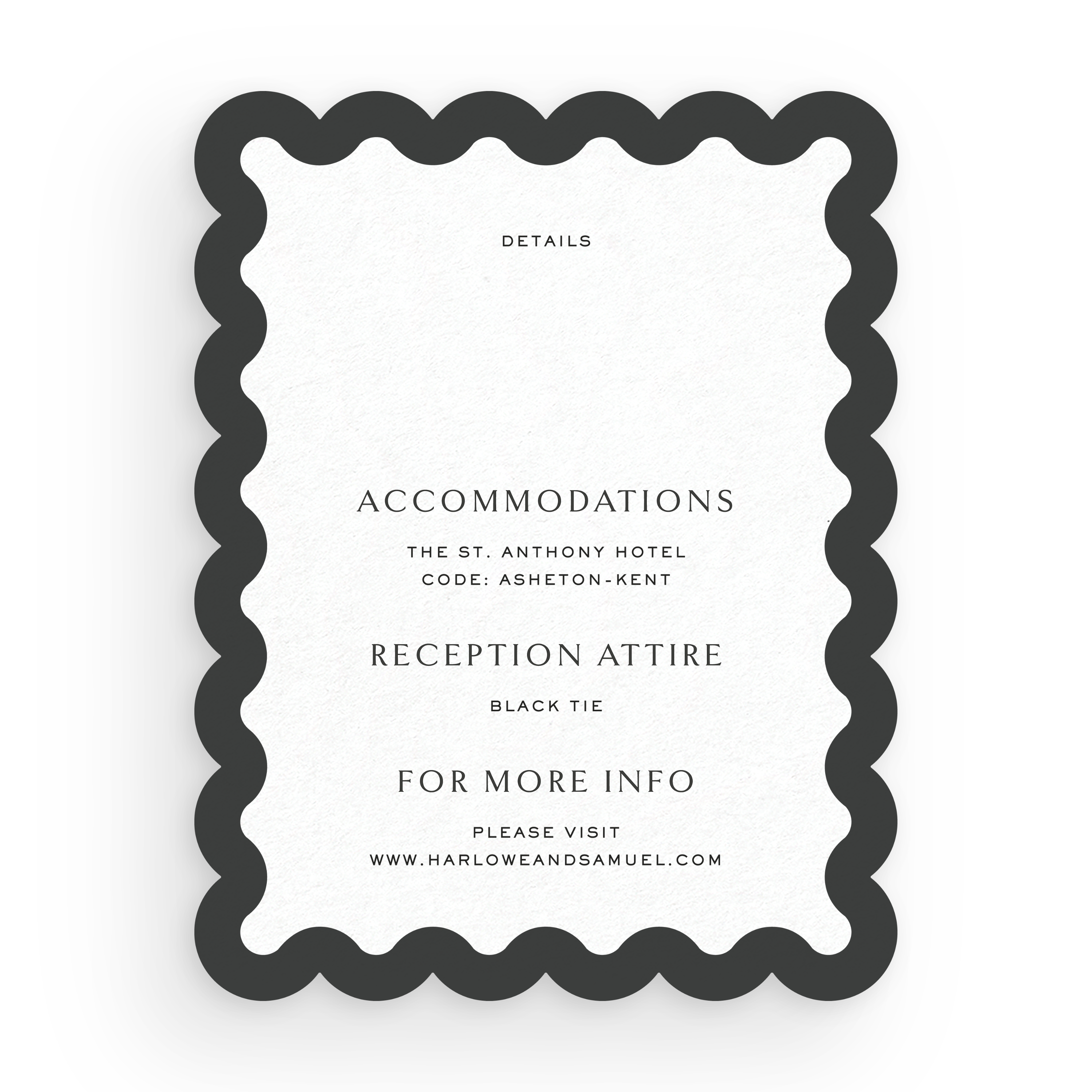 Scalloped Details Card