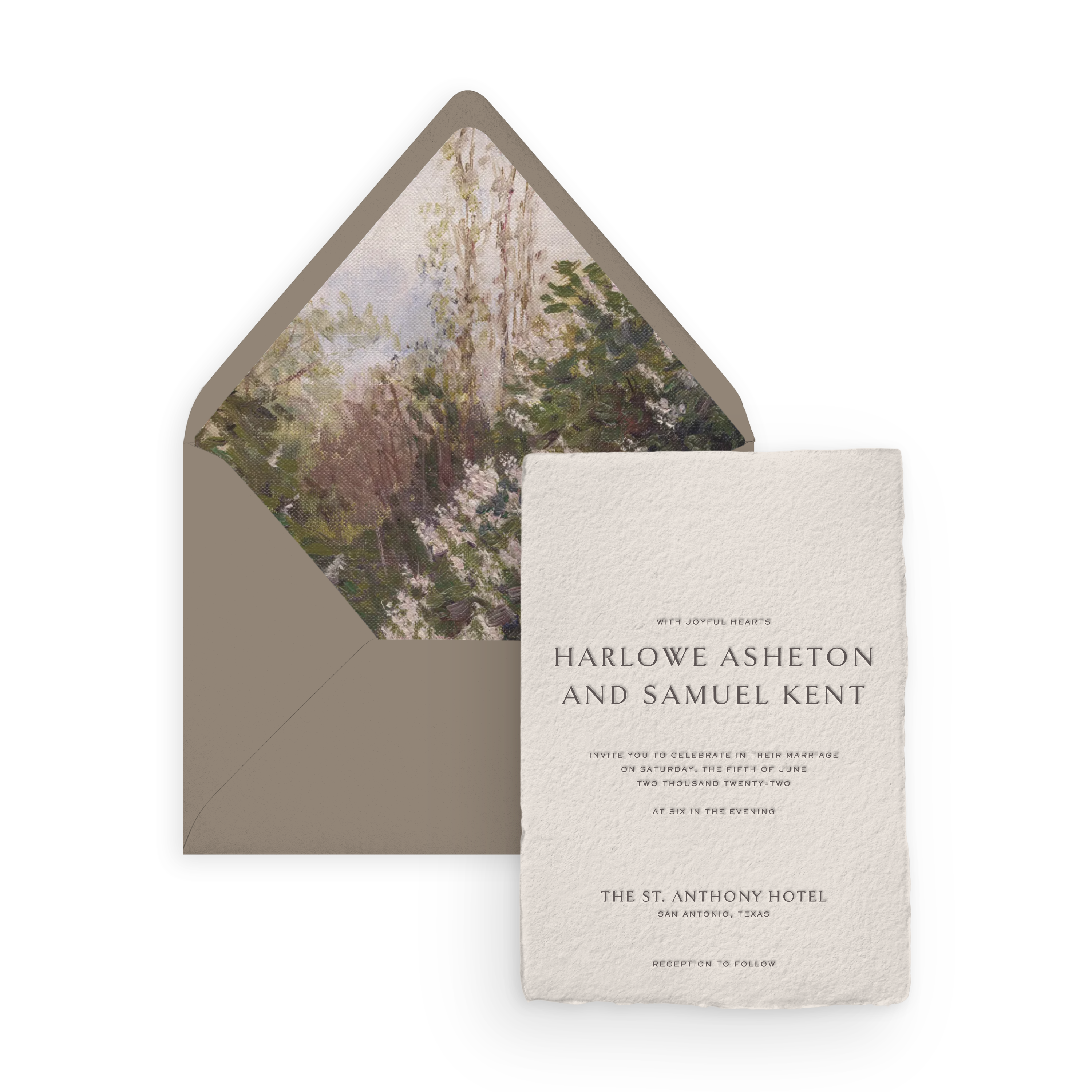 Handmade Invitation Card/Envelope