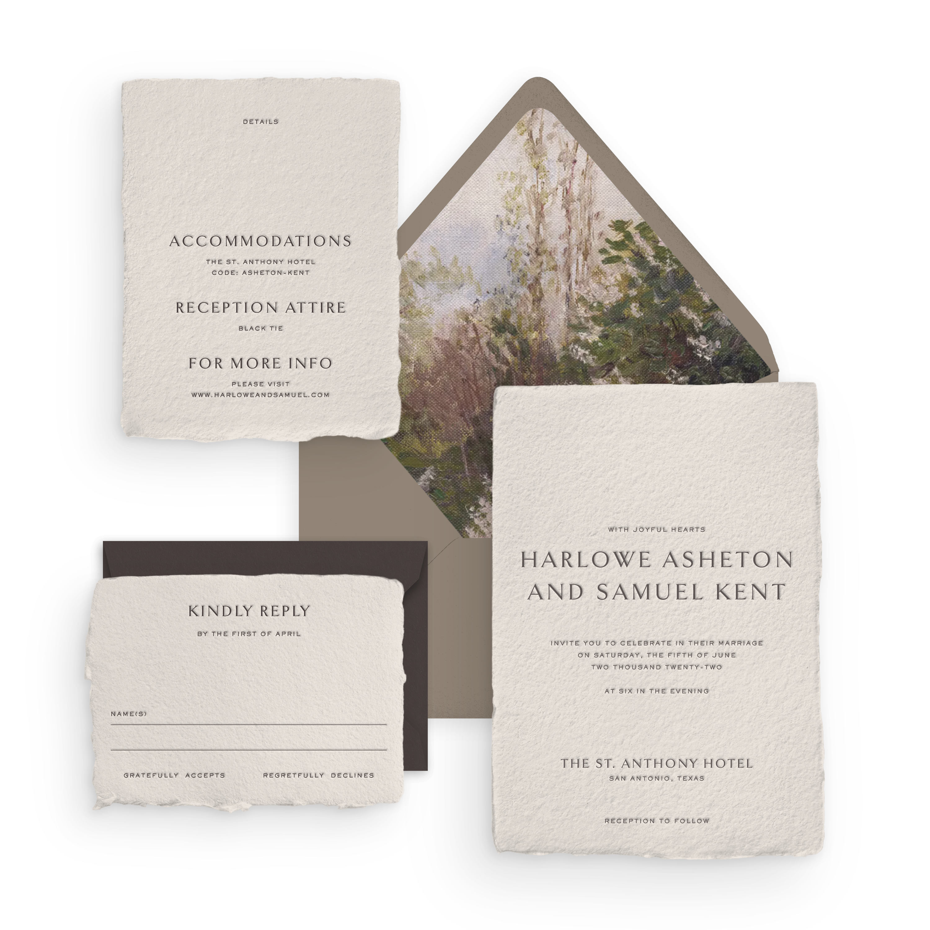 Handmade Invitation Suite