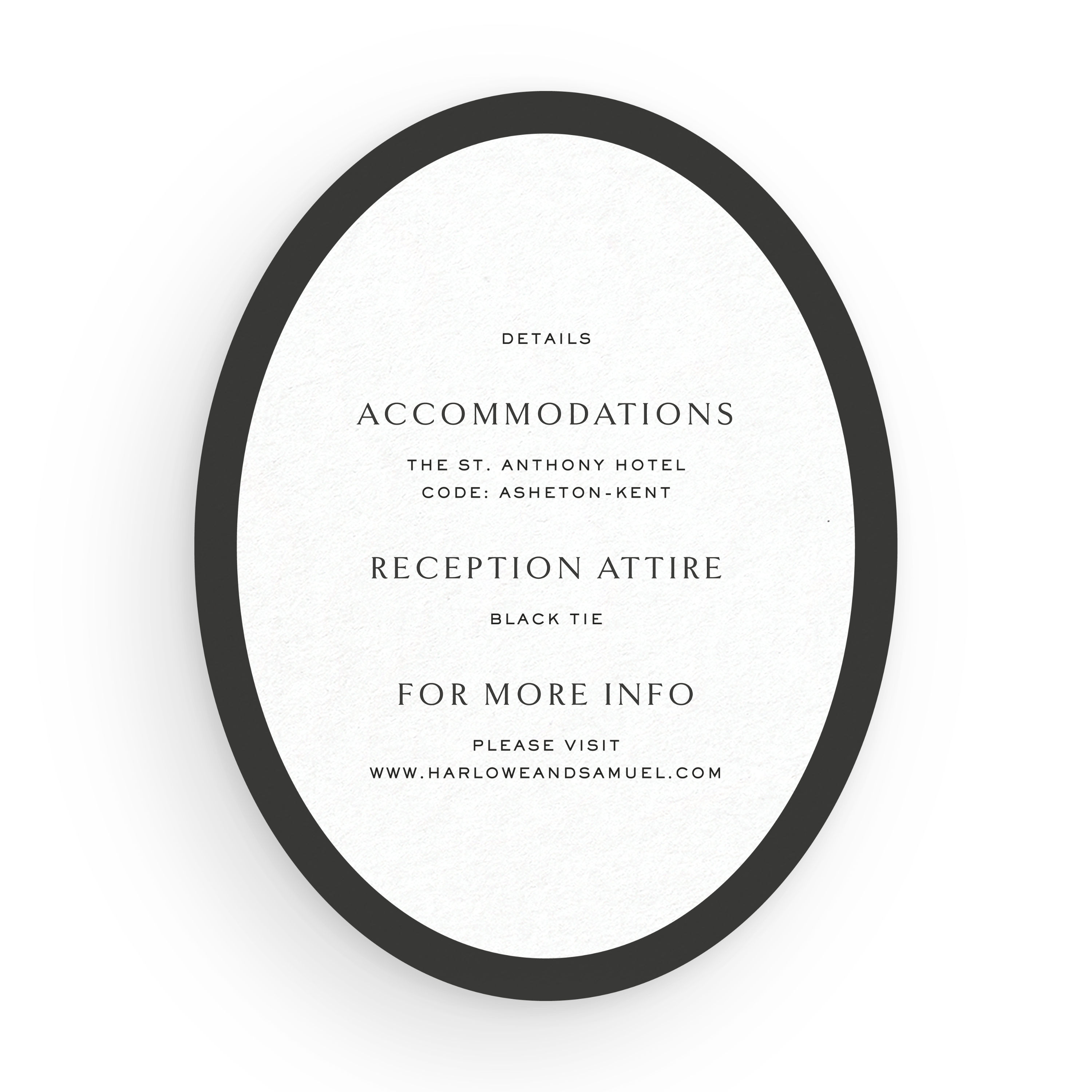 Oval Details Card