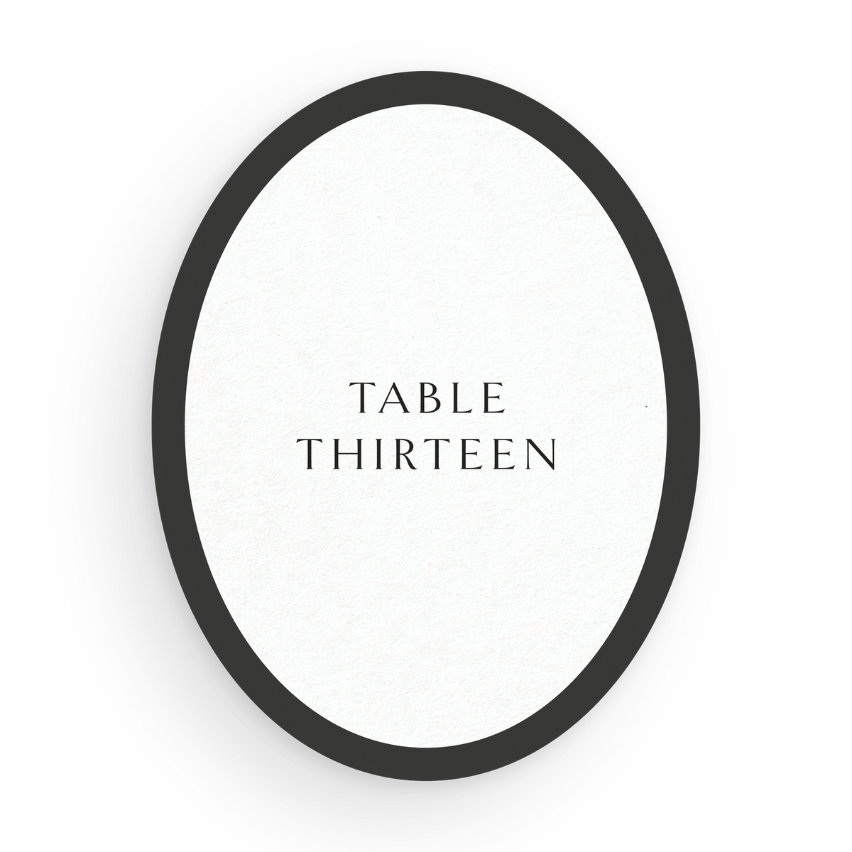 Oval Table Numbers