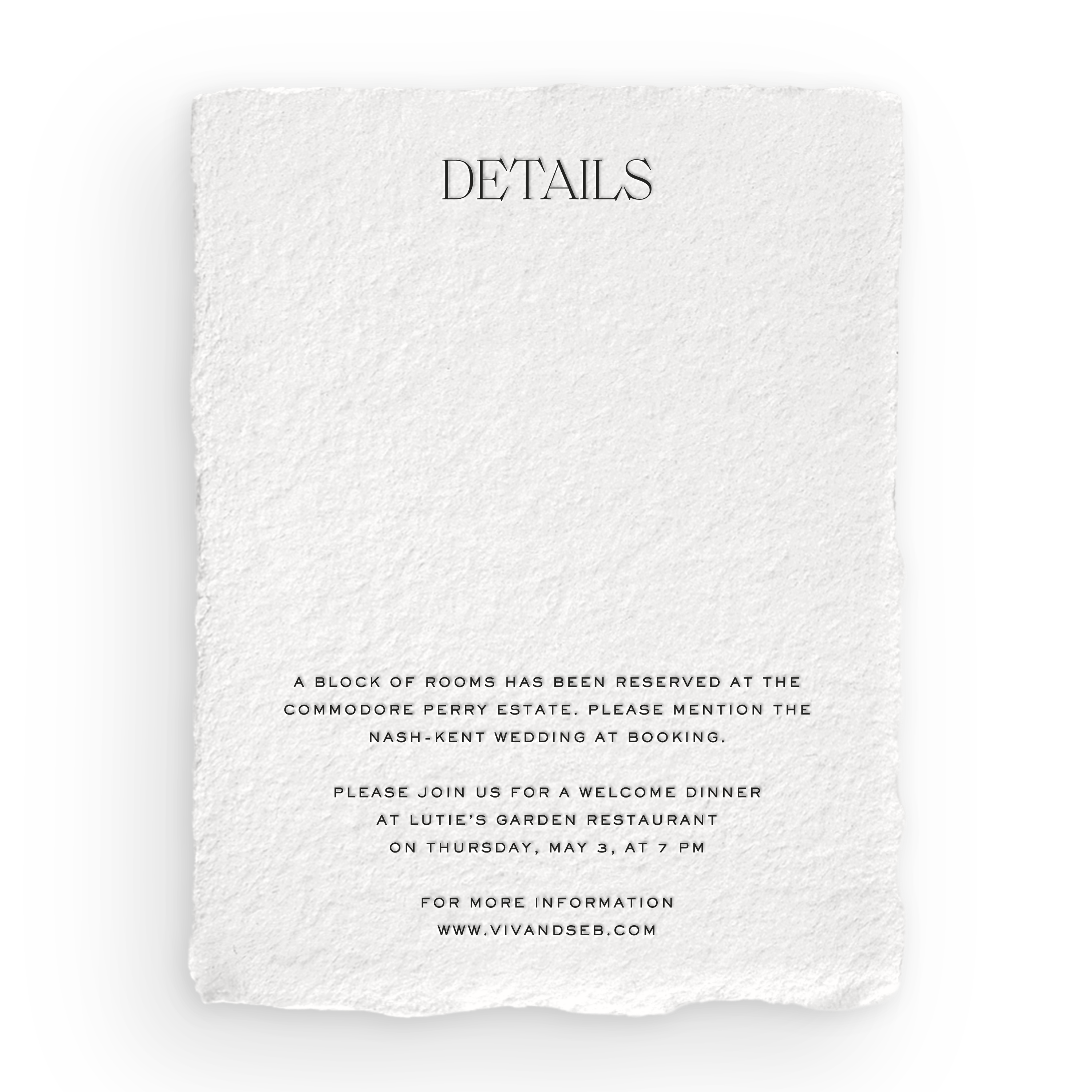 Handmade Details Card