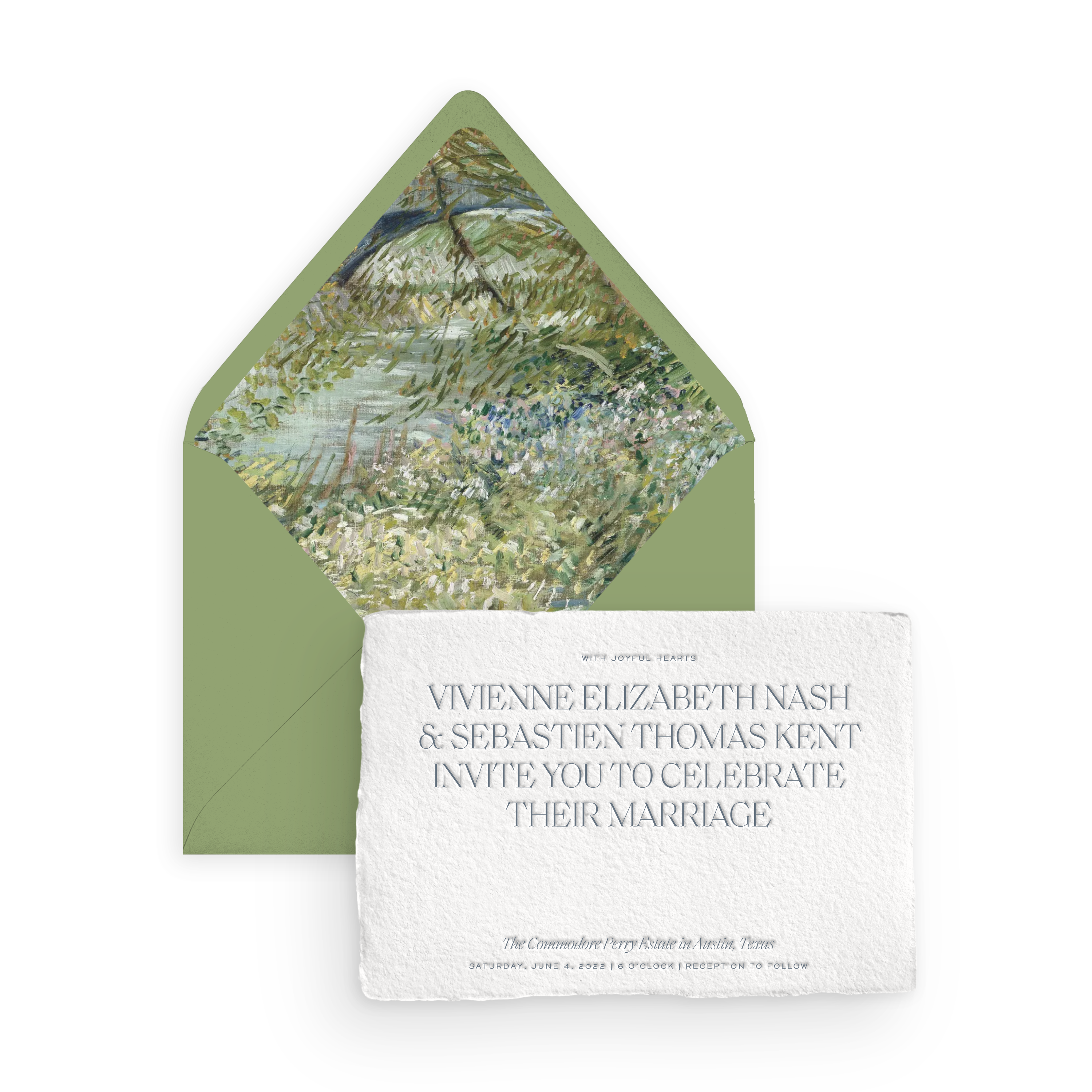 Handmade Invitation Card/Envelope