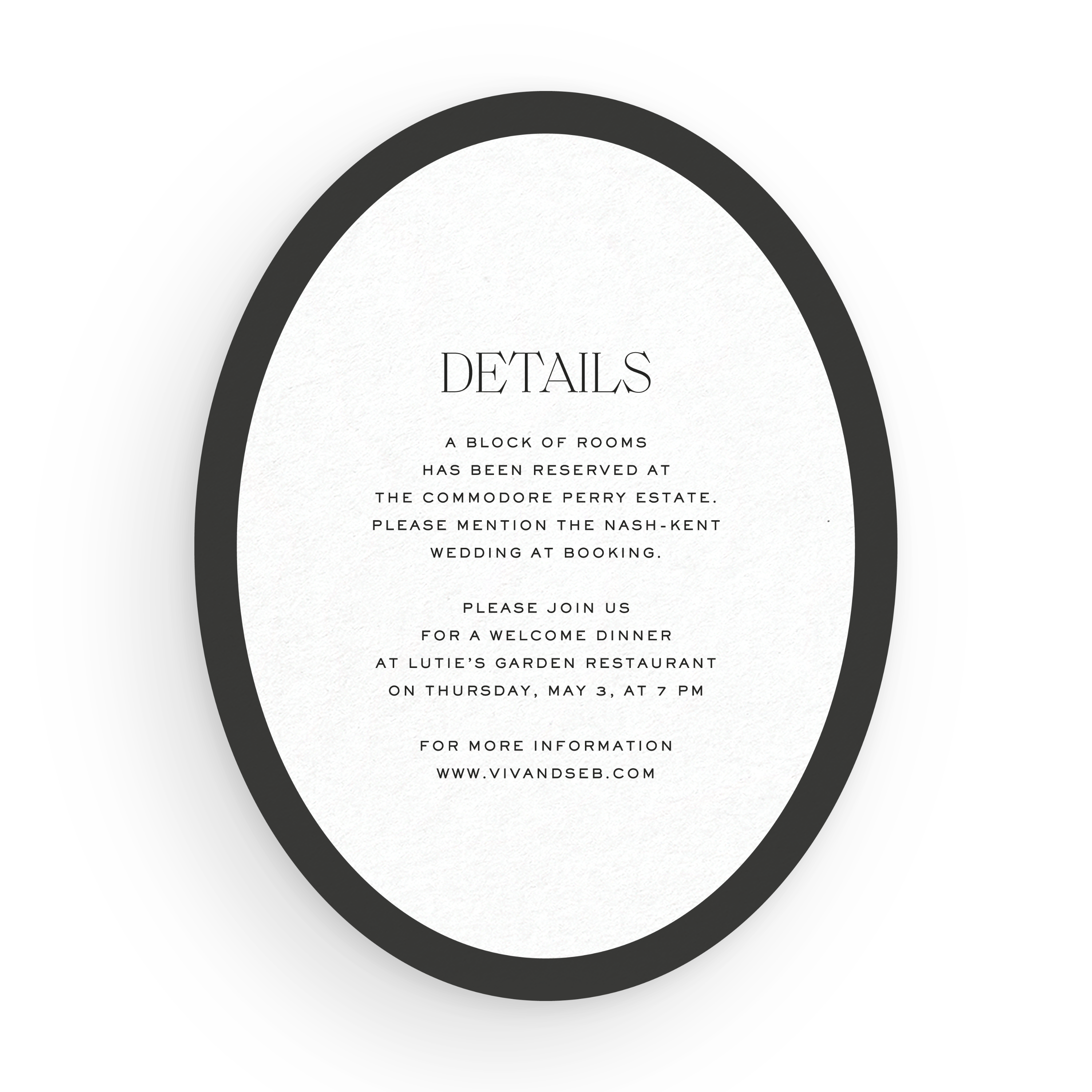 Oval Details Card