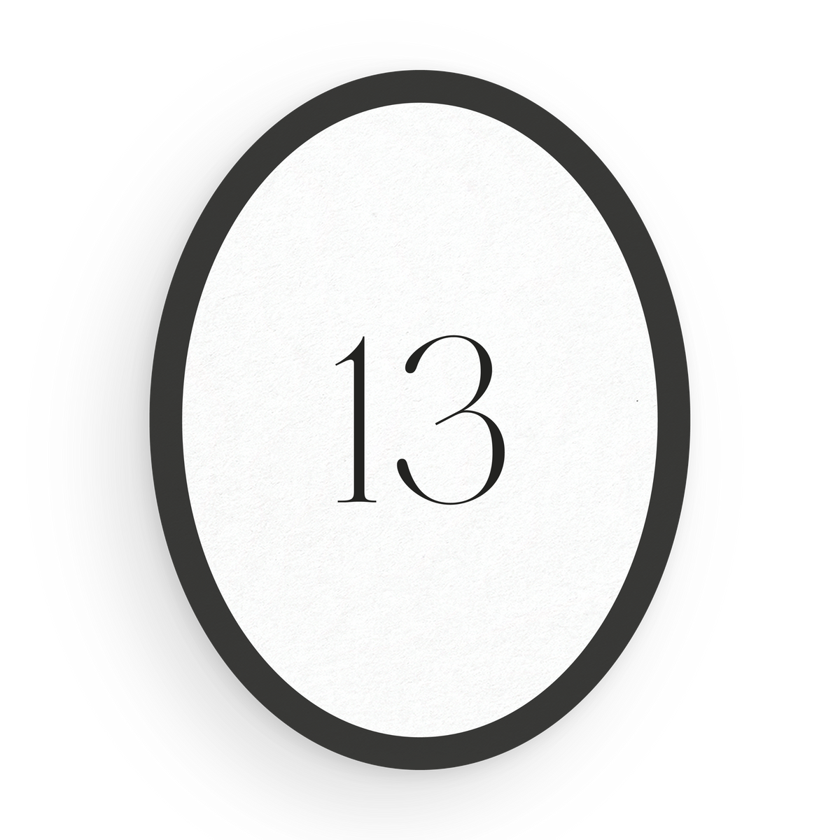 Oval Table Numbers