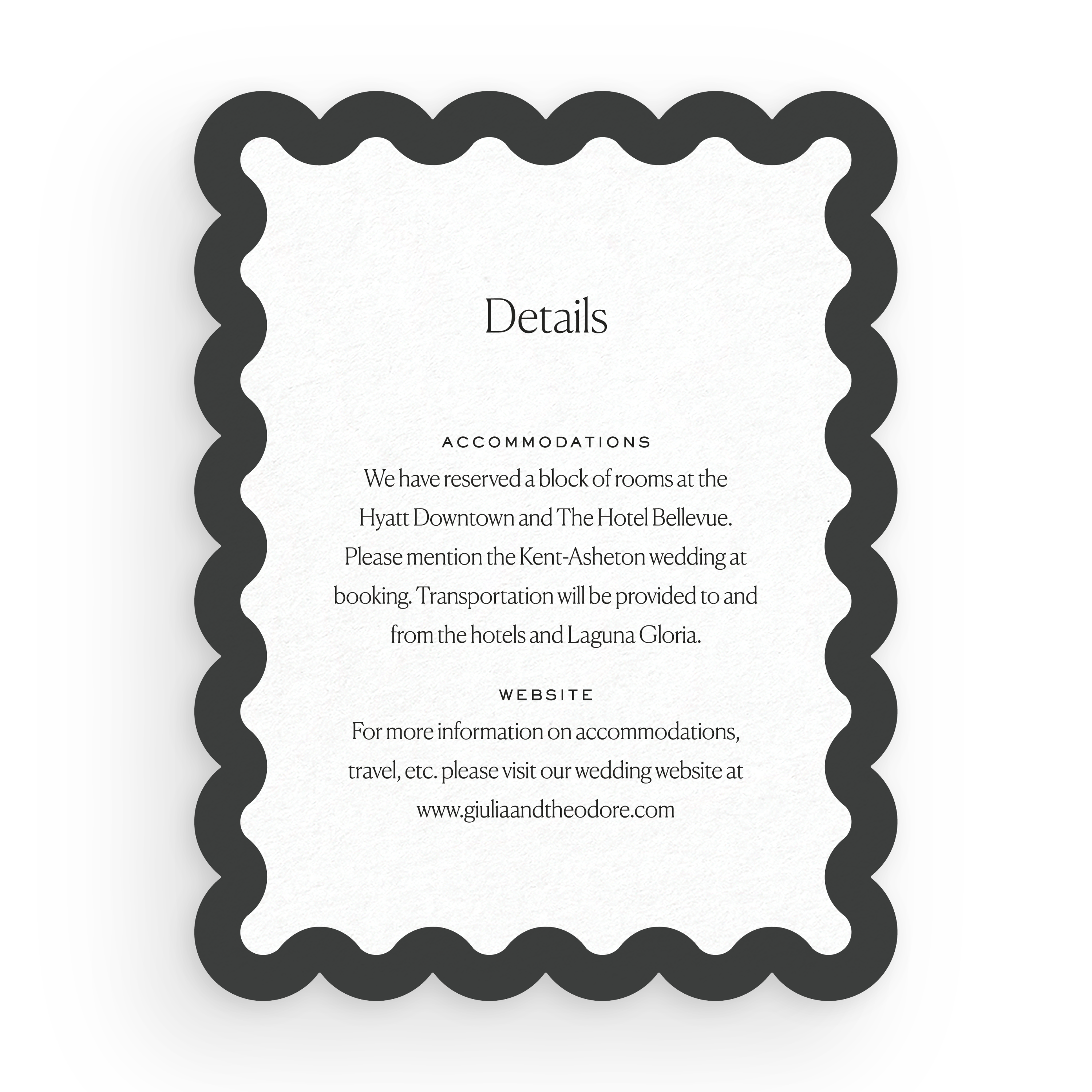 Scalloped Details Card