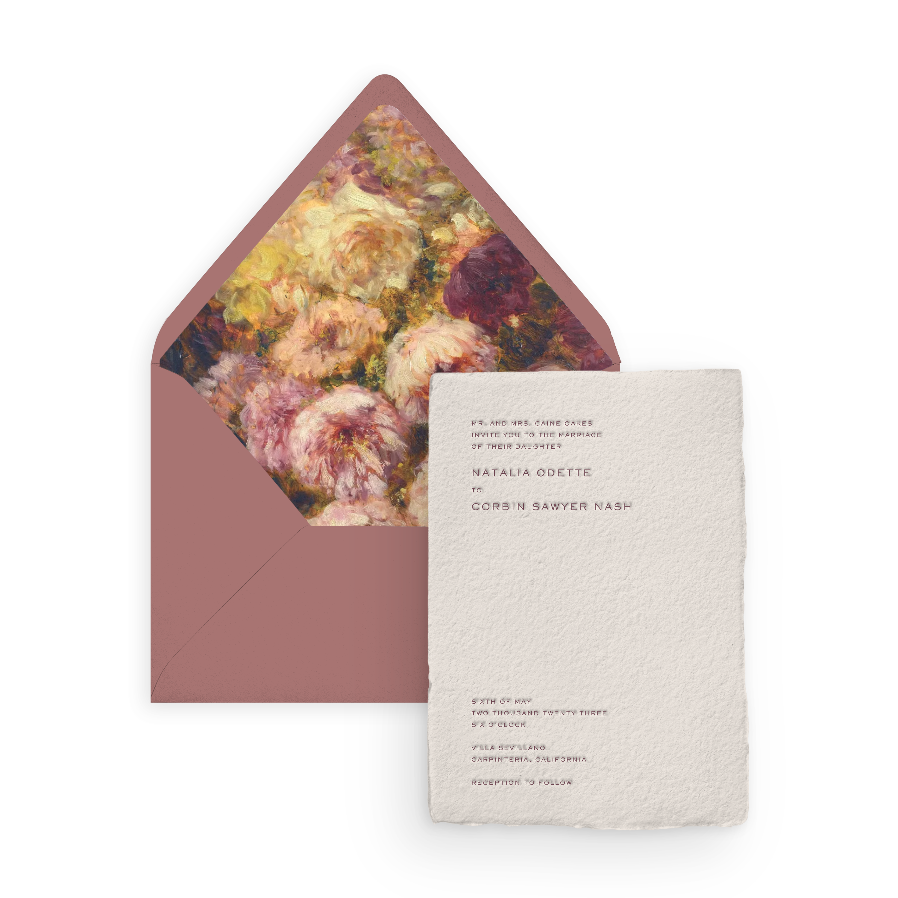 Handmade Invitation Card/Envelope