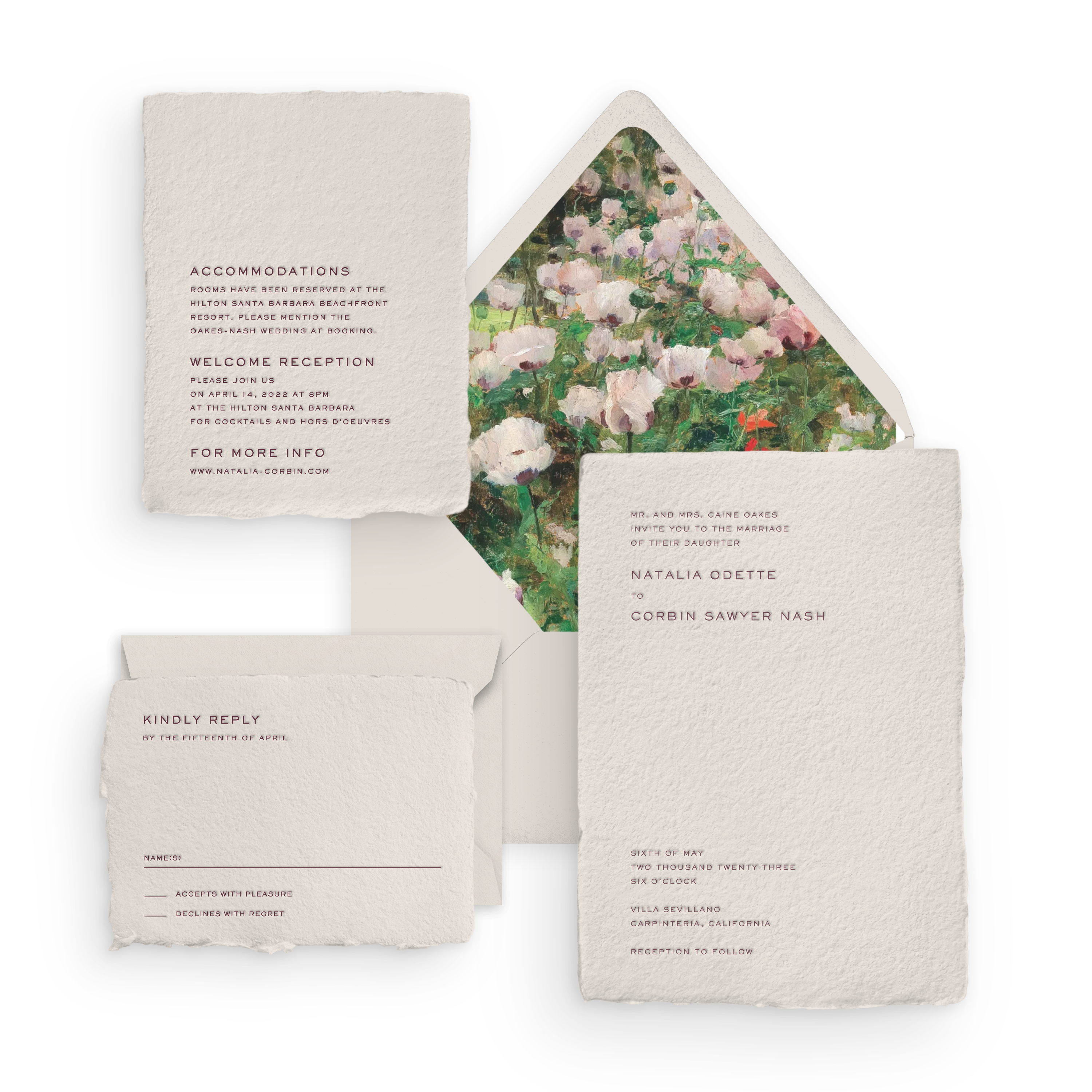 Handmade Invitation Suite