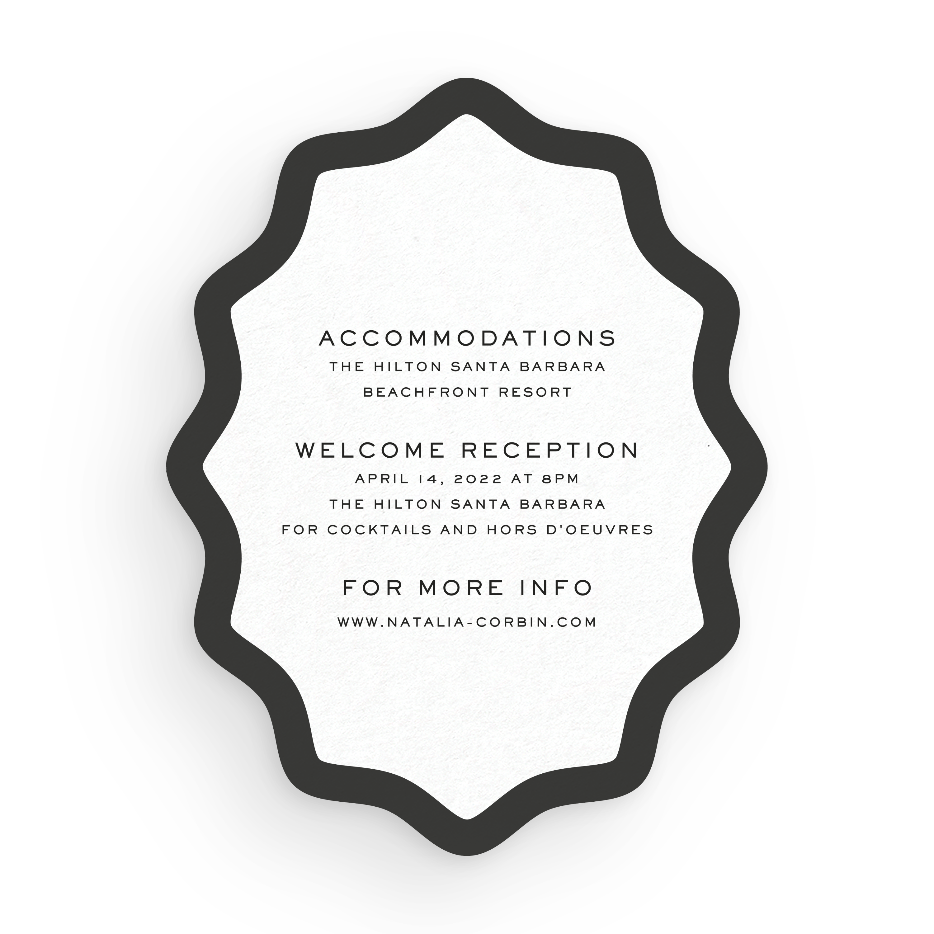 Wavy Oval Details Card