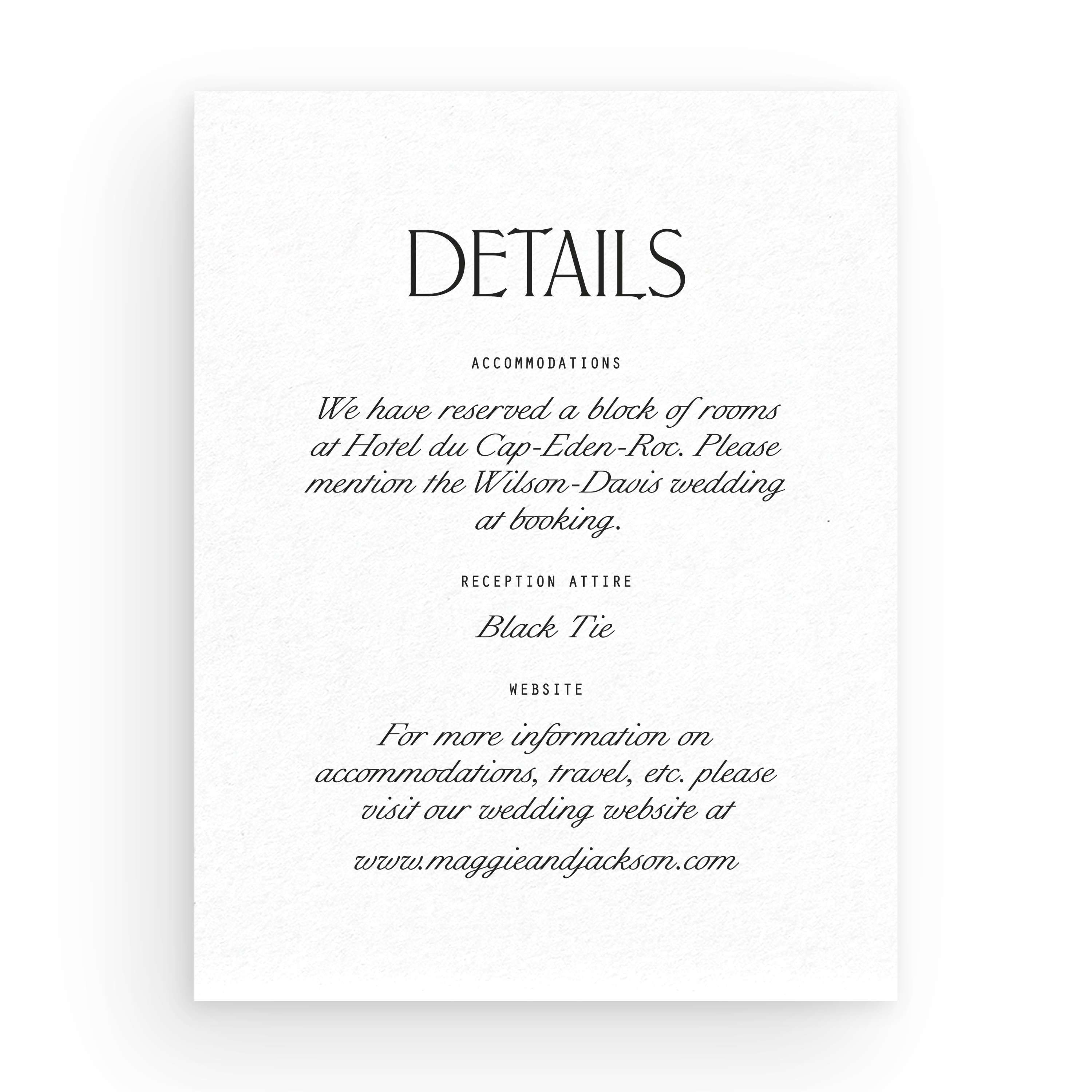 Details Card