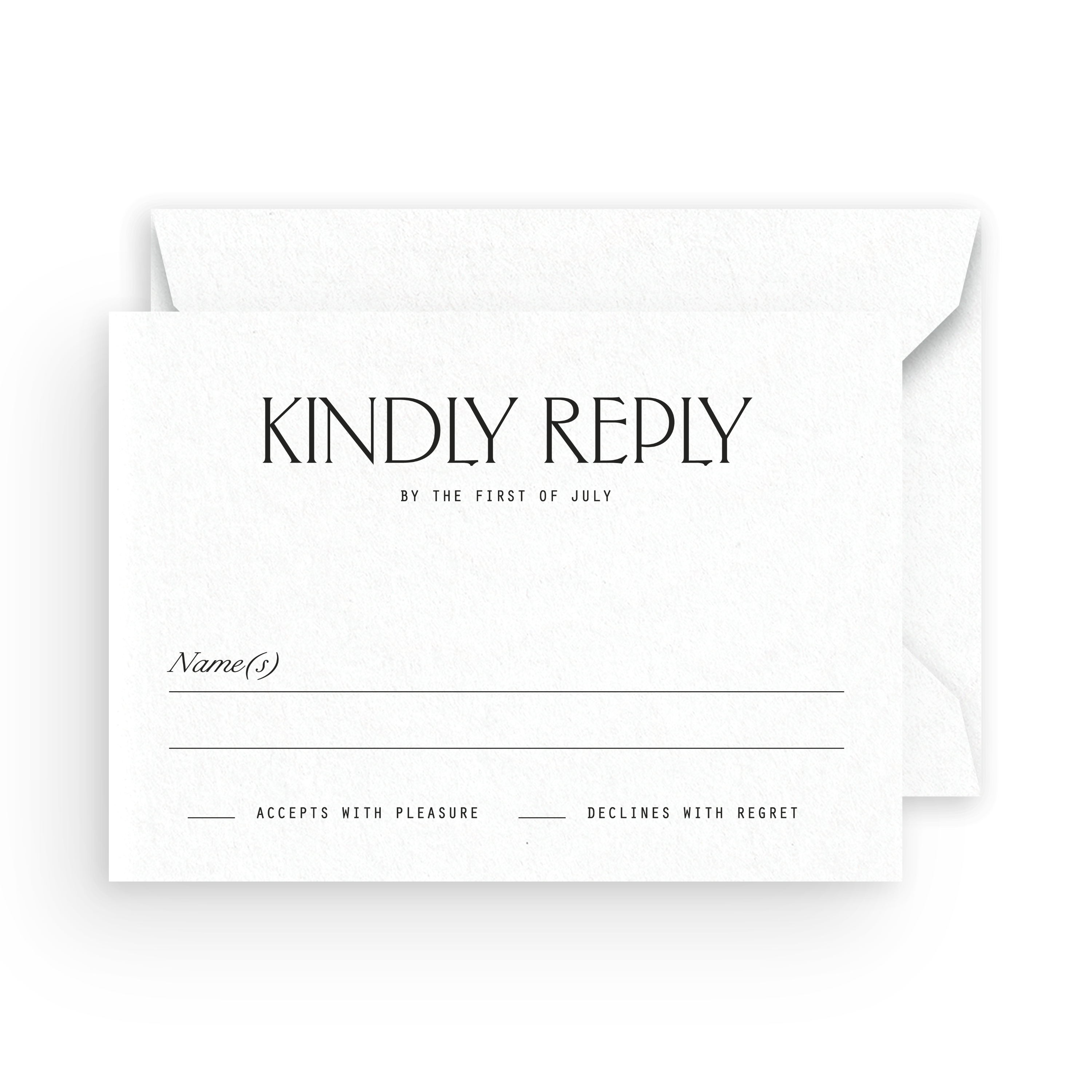 Mail-in Response Card/Envelope